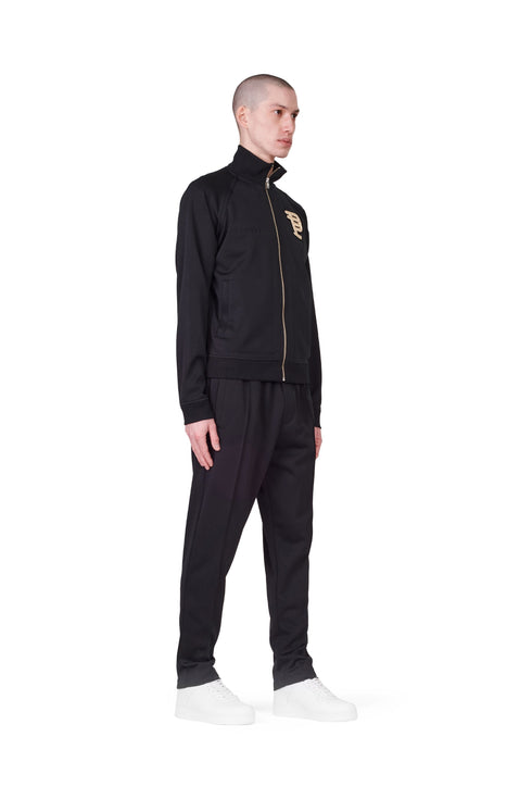 PURPLE BRAND BLACK RAGLAN BULLION TRACK JACKET Mens Apparel